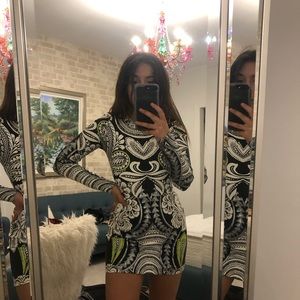MinkPink long sleeve bodycon dress